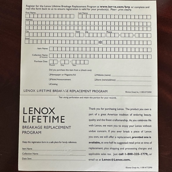 NIB Lenox Vintage Jewel 5-Piece Fine Bone China Dinner Set Collectible - Picture 14 of 16